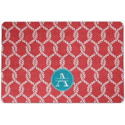 Linked Rope Dog Food Mat w/ Name and Initial