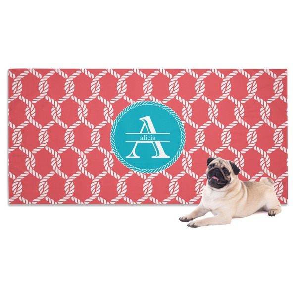 Custom Linked Rope Dog Towel (Personalized)