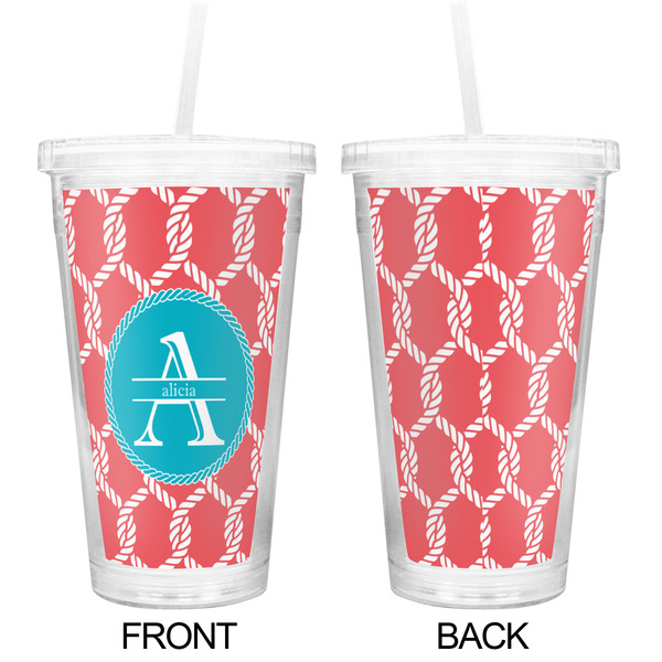 Linked Rope Double Wall Tumbler with Straw - Approval