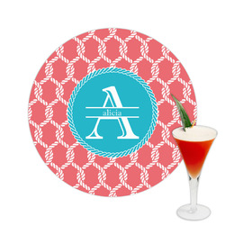 Linked Rope Printed Drink Topper -  2.5" (Personalized)