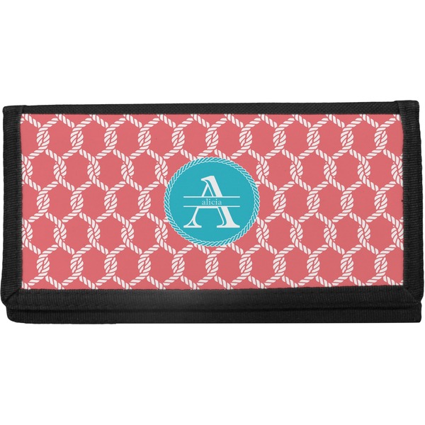 Custom Linked Rope Canvas Checkbook Cover (Personalized)