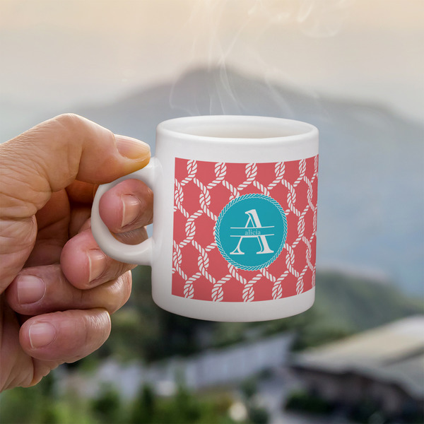Custom Linked Rope Single Shot Espresso Cup - Single (Personalized)