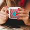 Linked Rope Espresso Cup - 6oz (Double Shot) LIFESTYLE (Woman hands cropped)