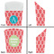 Linked Rope French Fry Favor Box - Front & Back View