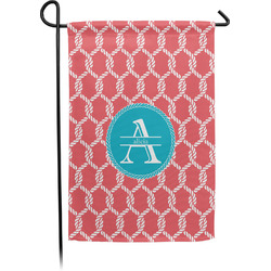 Linked Rope Small Garden Flag - Single Sided w/ Name and Initial