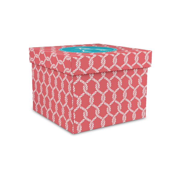 Custom Linked Rope Gift Box with Lid - Canvas Wrapped - Small (Personalized)