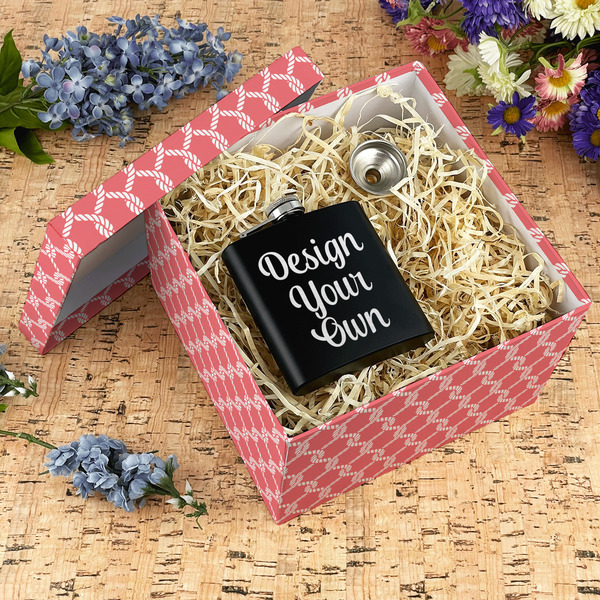 Linked Rope Gift Boxes with Lid - Canvas Wrapped - X-Large - In Context