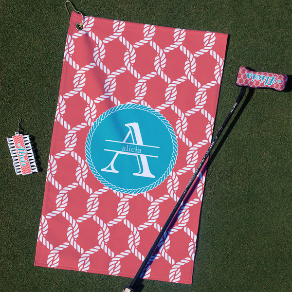 Custom Linked Rope Golf Towel Gift Set (Personalized)
