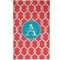 Linked Rope Golf Towel - Poly-Cotton Blend - Small w/ Name and Initial