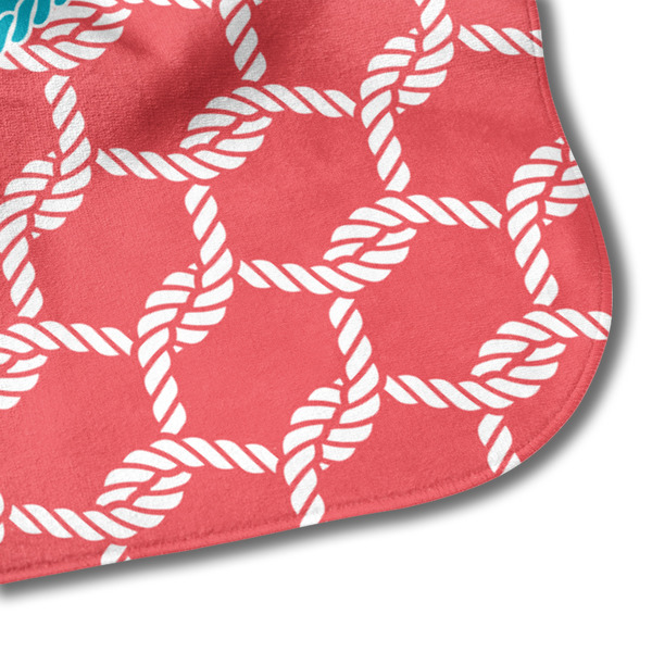 Linked Rope Hooded Baby Towel- Detail Corner