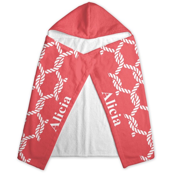 Linked Rope Hooded Towel - Folded