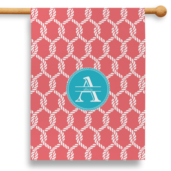 Custom Linked Rope 28" House Flag (Personalized)