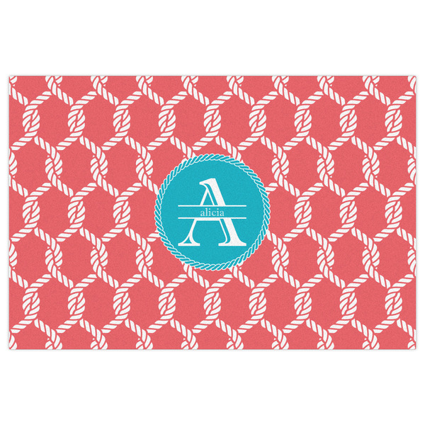 Linked Rope Indoor / Outdoor Rug - 2'x3' - Front Flat