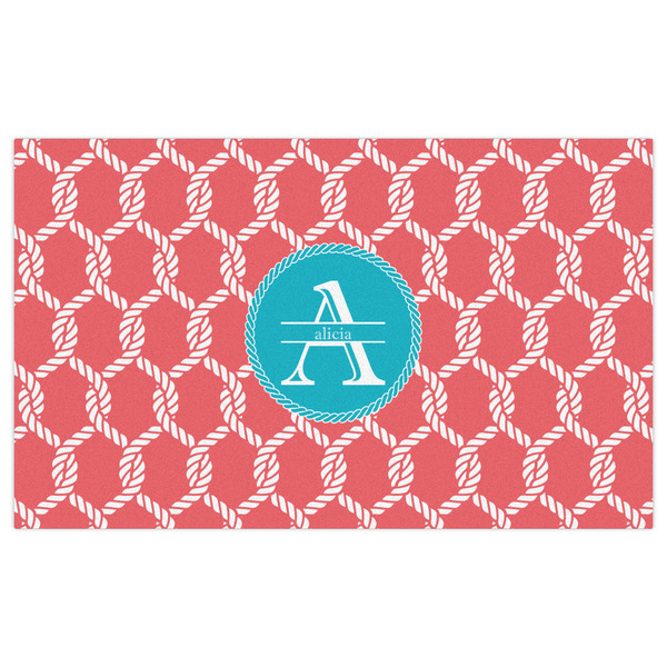 Linked Rope Indoor / Outdoor Rug - 3'x5' - Front Flat