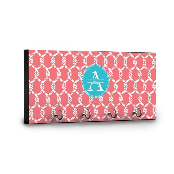 Linked Rope Key Hanger - Front View with Hooks