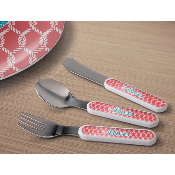 Linked Rope Kids Flatware w/ Plate