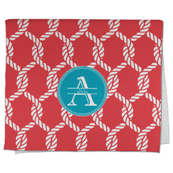 Linked Rope Kitchen Towel - Poly Cotton w/ Name and Initial