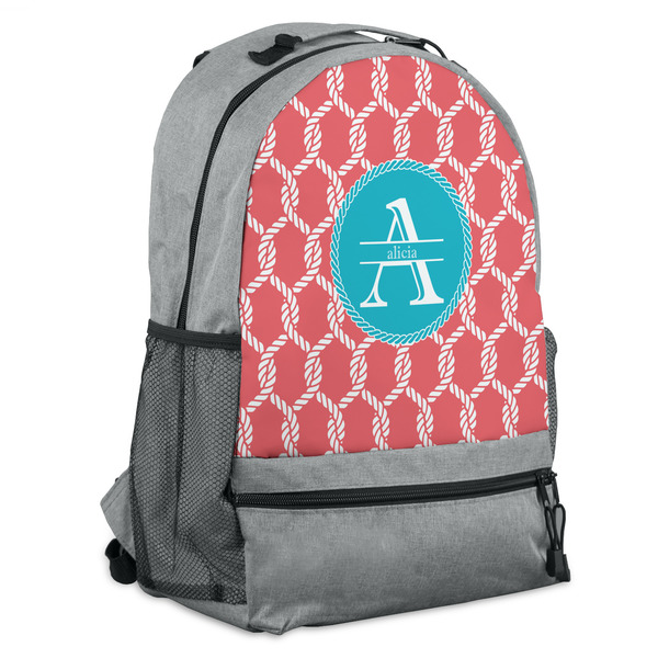 Custom Linked Rope Backpack - Grey (Personalized)