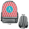 Linked Rope Large Backpack - Gray - Front & Back View
