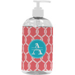 Linked Rope Plastic Soap / Lotion Dispenser (16 oz - Large - White) (Personalized)