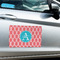 Linked Rope Large Rectangle Car Magnets- In Context