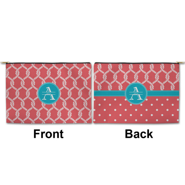 Linked Rope Large Zipper Pouch Approval (Front and Back)