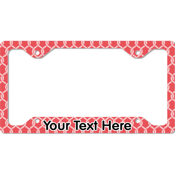 Custom Linked Rope License Plate Frame - Style C (Personalized)