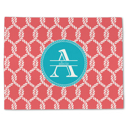 Linked Rope Single-Sided Linen Placemat - Single w/ Name and Initial