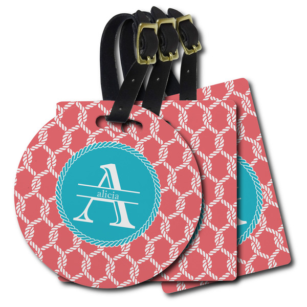 Custom Linked Rope Plastic Luggage Tag (Personalized)