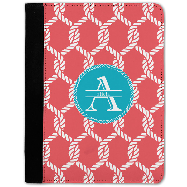 Custom Linked Rope Notebook Padfolio w/ Name and Initial