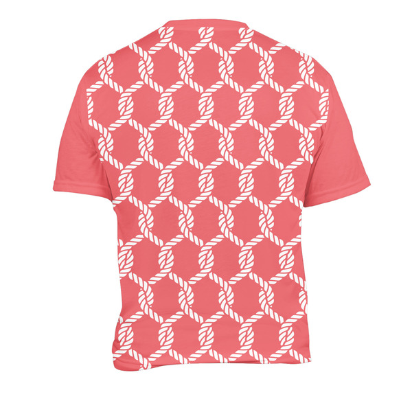 Linked Rope Men's Crew Neck T Shirt Medium - Back