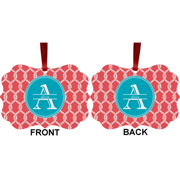 Linked Rope Metal Benilux Ornament - Front and Back (APPROVAL)