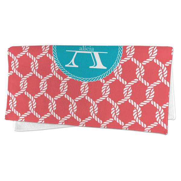 Linked Rope Microfiber Dish Rag - FOLDED (half)