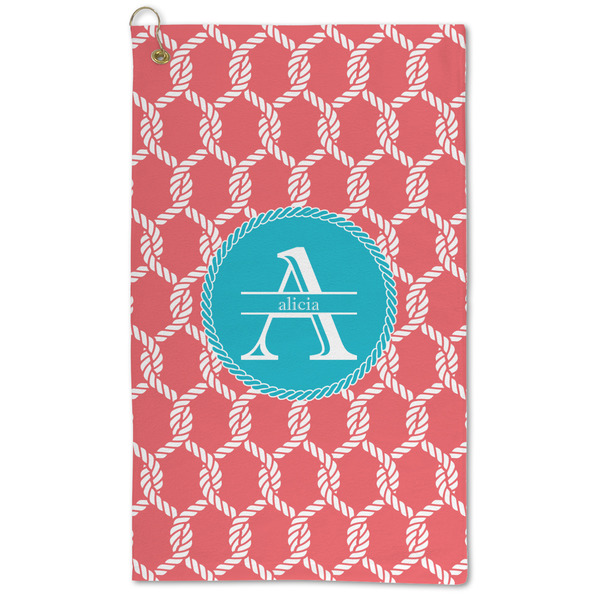 Custom Linked Rope Microfiber Golf Towel - Large (Personalized)