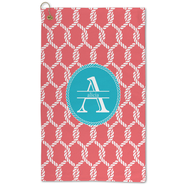 Custom Linked Rope Microfiber Golf Towel (Personalized)