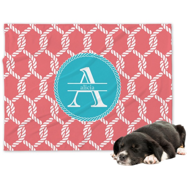 Custom Linked Rope Dog Blanket - Regular (Personalized)