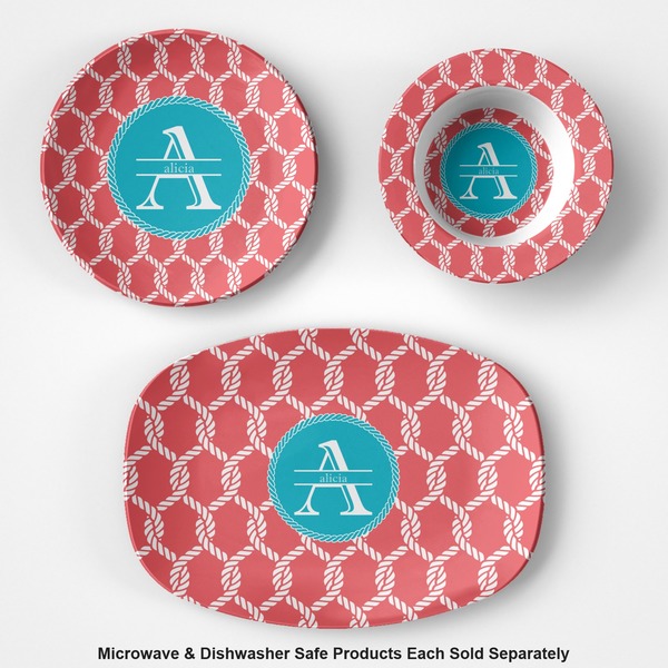 Linked Rope Microwave & Dishwasher Safe CP Plastic Dishware - Group