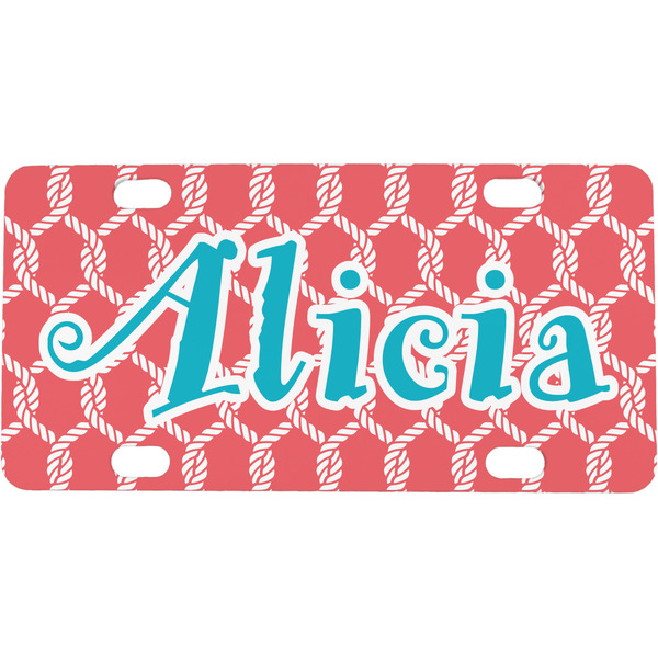 Custom Linked Rope Mini/Bicycle License Plate (Personalized)