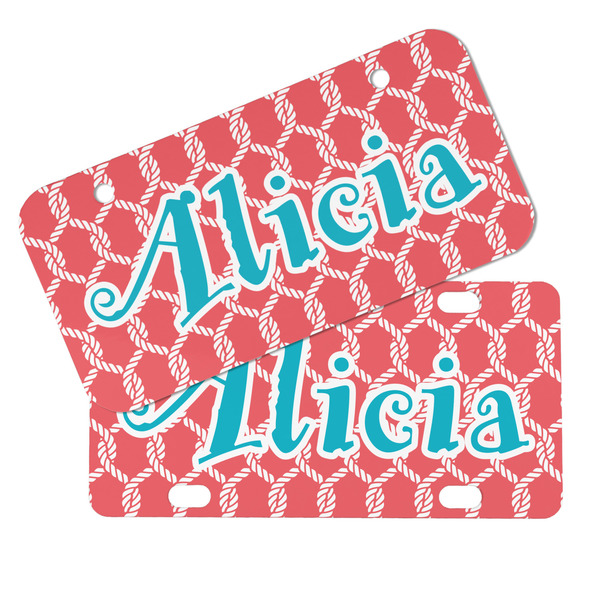 Linked Rope Mini License Plates - MAIN (4 and 2 Holes)