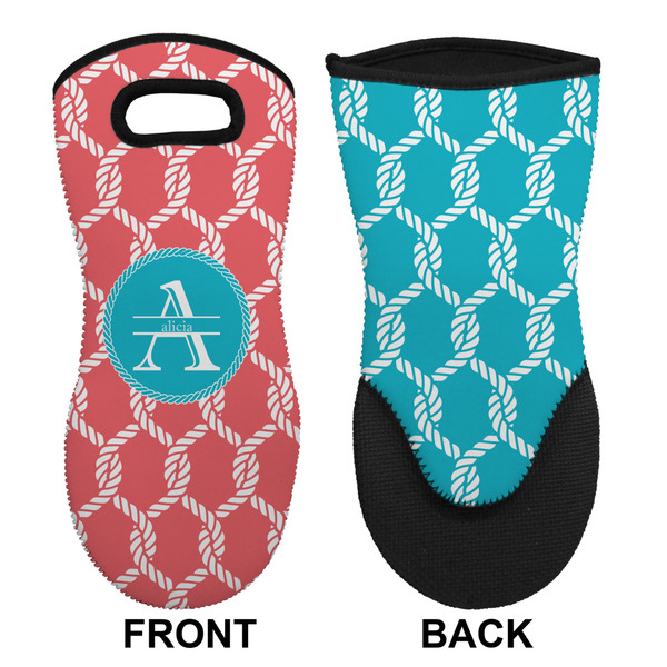 Linked Rope Neoprene Oven Mitt (Front & Back)