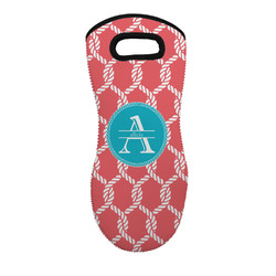 Linked Rope Neoprene Oven Mitt - Single w/ Name and Initial