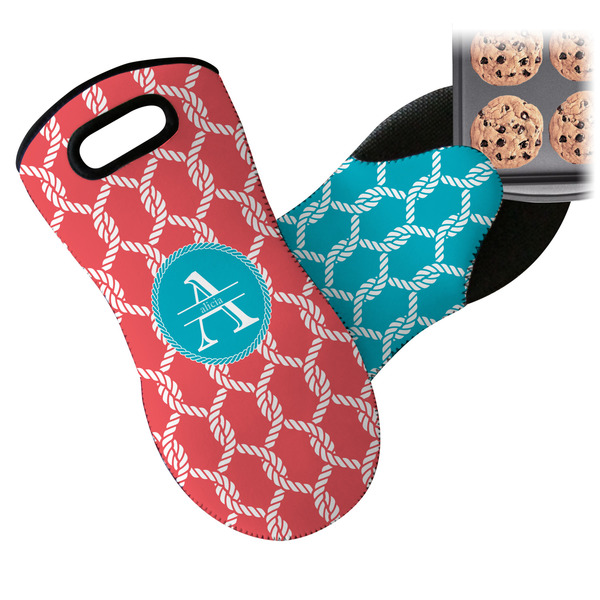 Linked Rope Neoprene Oven Mitt