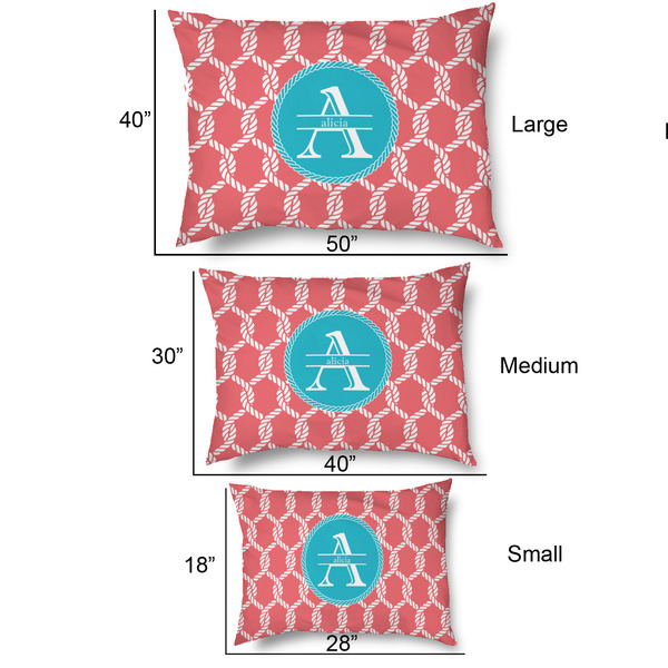 Linked Rope Outdoor Dog Beds - SIZE CHART