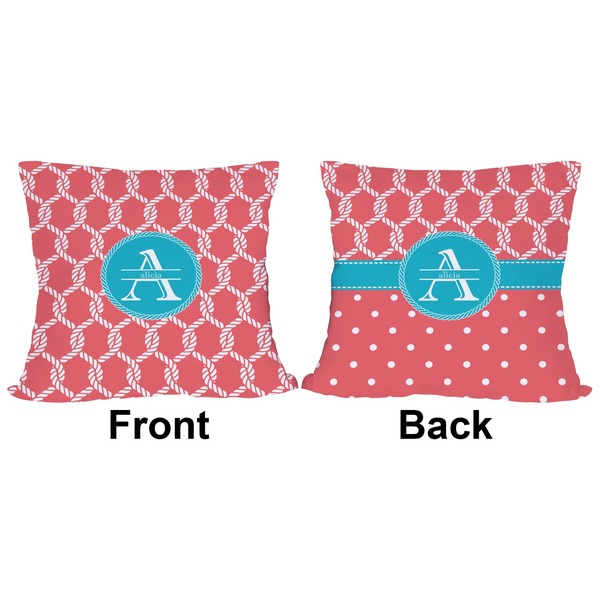 Linked Rope Outdoor Pillow - 18x18