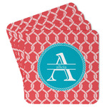 Linked Rope Paper Coasters w/ Name and Initial