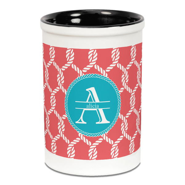 Linked Rope Pencil Holder - Black