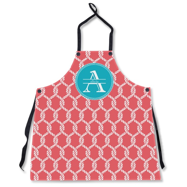 Custom Linked Rope Apron Without Pockets w/ Name and Initial