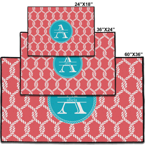 Linked Rope Personalized Door Mat - Group Parent IMF
