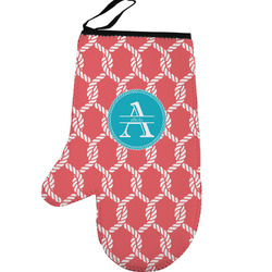 Linked Rope Left Oven Mitt (Personalized)