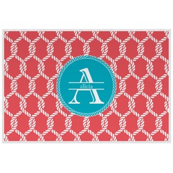 Linked Rope Laminated Placemat w/ Name and Initial